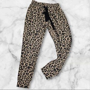 LNA Knit Animal Print Sweatpant Joggers Size XS